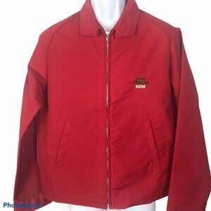 Vintage Red Harrington Jacket M Ron Virgin Rum